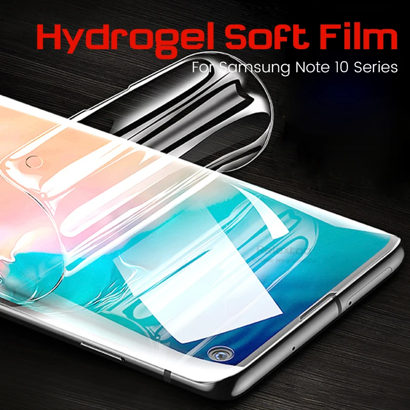 Защитная пленка на весь экран для samsung galaxy note 10 s10 plus s10e Гидрогелевая мягкая s 20 s20