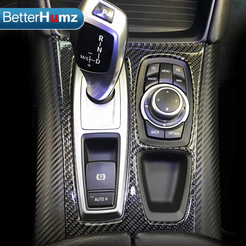 Betterhumz Carbon Fiber Center Console Gear Shift Panel Auto