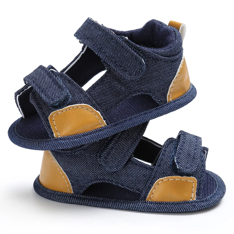 Fashion Soft Leather Baby Boy Sandals With Non-slip Suede Soles For Boy Summer Cool Shoes