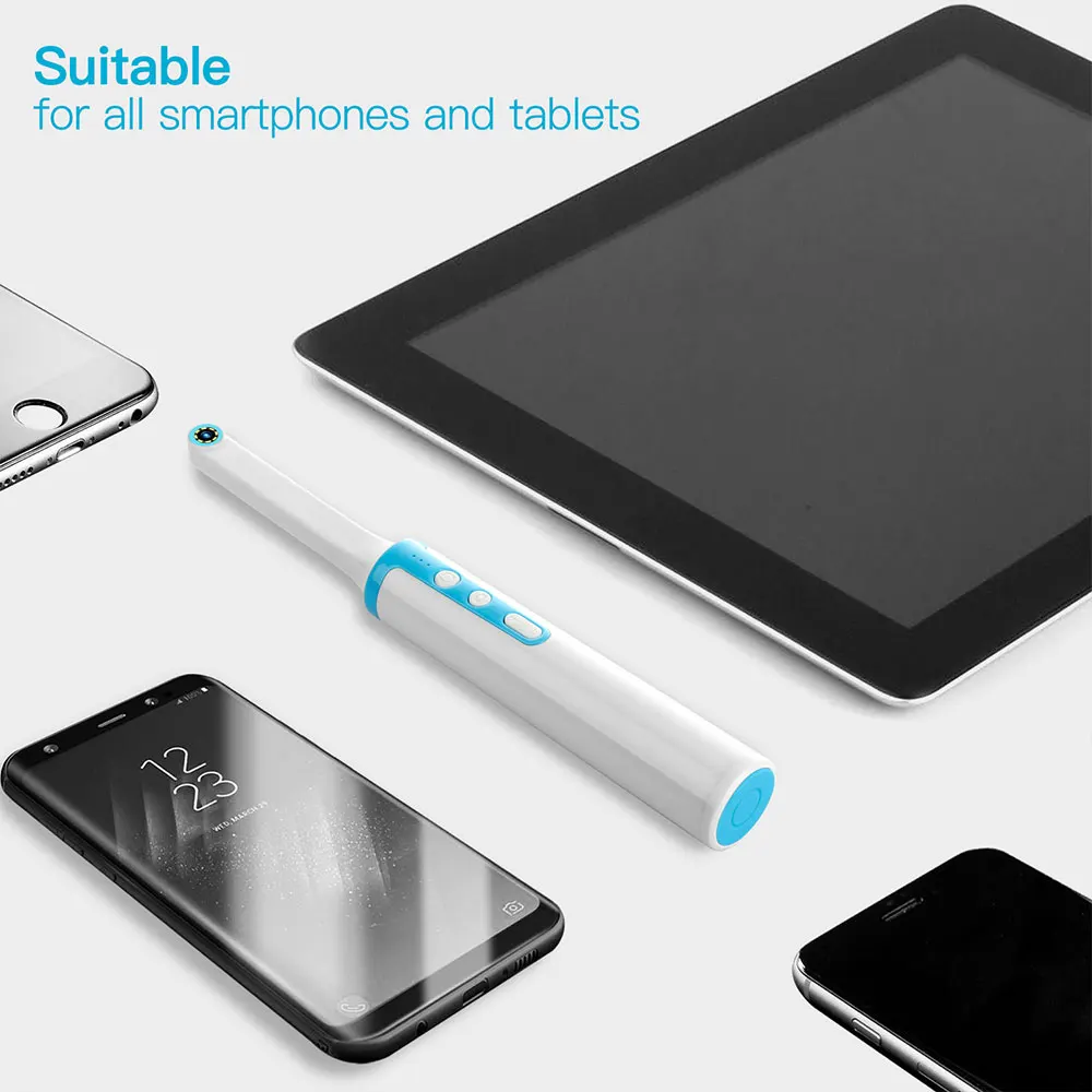 

Mini Odontoscope Video Monitoring for Android Wifi 1080P 8 Leds Wireless Endoscope Oral Cavity Intraoral Camera System