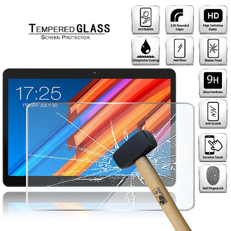 Protector de pantalla de vidrio templado para tableta Teclast M20 4G, antirotura de pantalla, antihuellas dactilares