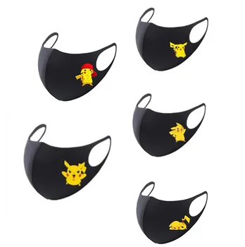 

Pokemon Pikachu Adult Mouth Cap Women Fashion Mask Reutilizables Masks Anti-fog Face Mask Cotton Mouth Covering Cotton Face