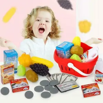 

Cashier Toy 3 Years Of Age And Older Children's Shopping Cart Toy Groceries Imitation Cash Toys Children's Cashier Toys