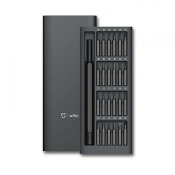 

24 In 1 Multi-purpose Screw Driver Kit Magnetic Bits Home Kit DIY Repair Tools with Alluminum Box