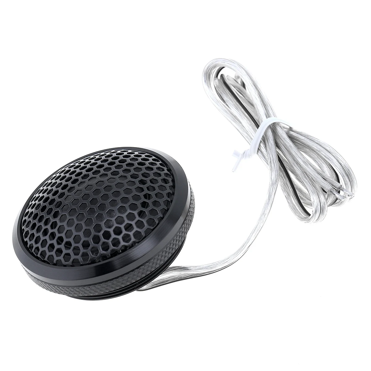 Dome Tweeter Speakers PZ-B25 2Pcs 120W Black Aluminium Shell Transparent Silk Stretch Film Hifi Speakers Auto Radio Stereo Speaker for Cars Dome Tweeter Speakers