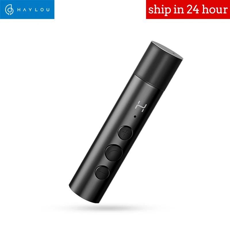 

Haylou AD1 Mini Pen Clip Bluetooth V4.1 Receiver Audio 3.5mm AUX Music Stereo Wireless Adapter Kit wire earphones