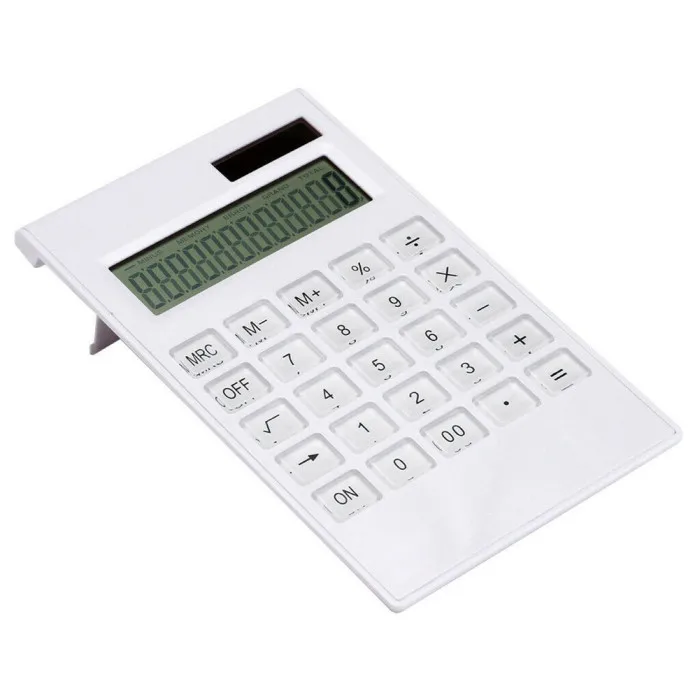 Портативный калькулятор на солнечных батареях Экран 12-разрядный большой ЖК-дисплей Дисплей для офиса на каждый день Применение OUJ99