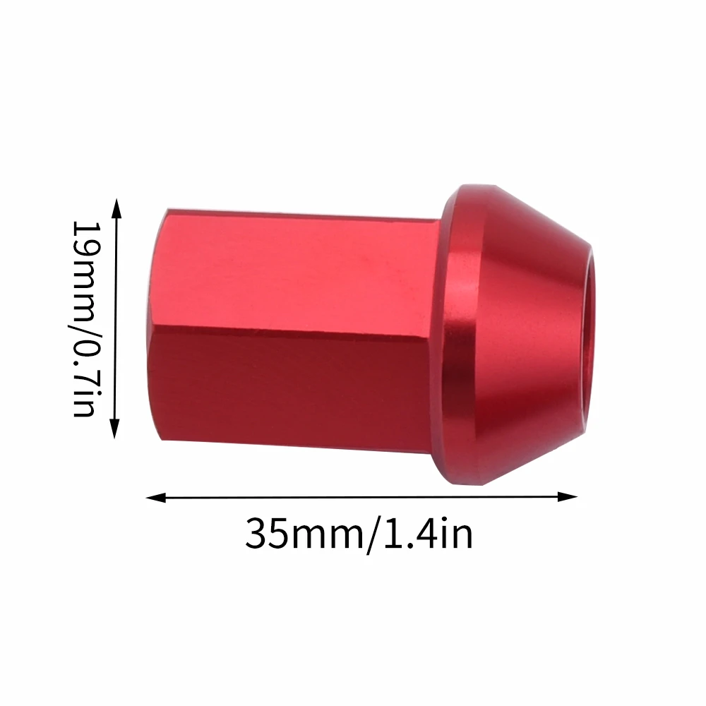 NS изменить M12x1.5 алюминиевые зажимные гайки для гонок универсальные колесные замки гайки для Honda Civic Nissan Subaru Suzuki 35 мм 20 шт. автозапчасти