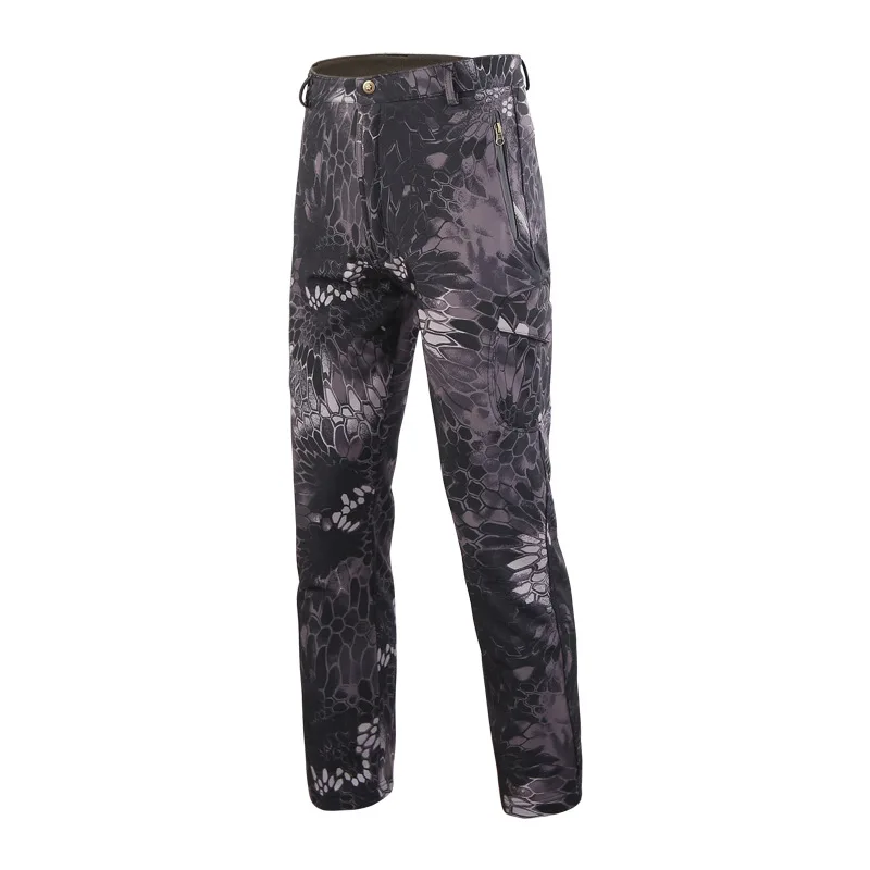 thumbnail image 1 of Chaqueta táctica para hombre, senderismo, piel de tiburón, ropa de concha suave, cortavientos, capucha de piloto de vuelo, chaqueta de campo de lana para exteriores, pantalones, 1 of 5