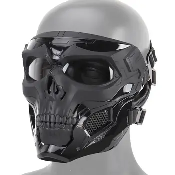 

Halloween Skeleton Airsoft Mask Full Face Skull Cosplay Masquerade Party Mask Paintball Military Combat Game Face Protective Mas