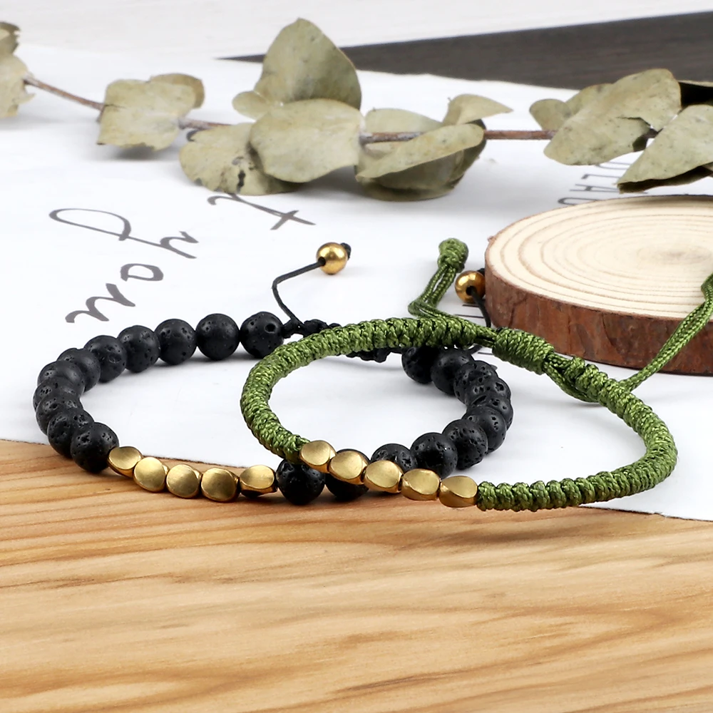 8mm Charm Beads Bracelet for Men Women Black Matte – CIVIBUY