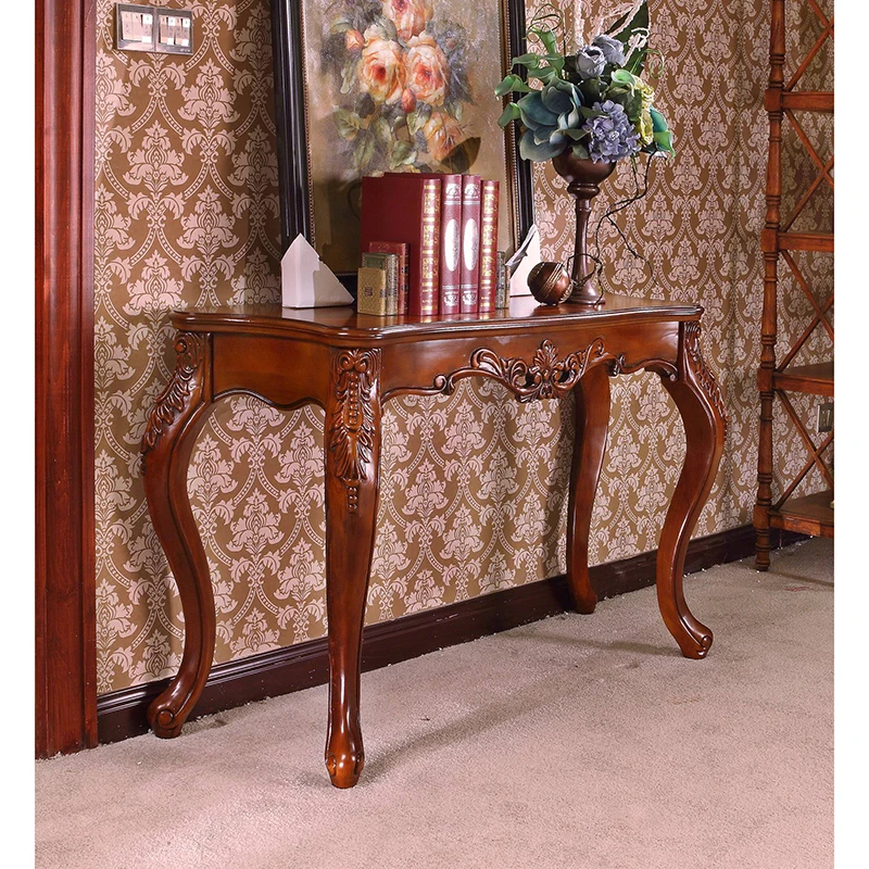 

Wood european antique console and display table WA708