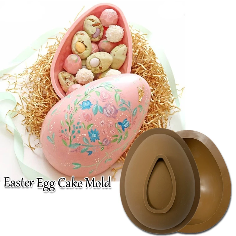 2022 New Easter Egg Shape Cake Mold Mousse Fondant Chocolate Decorating