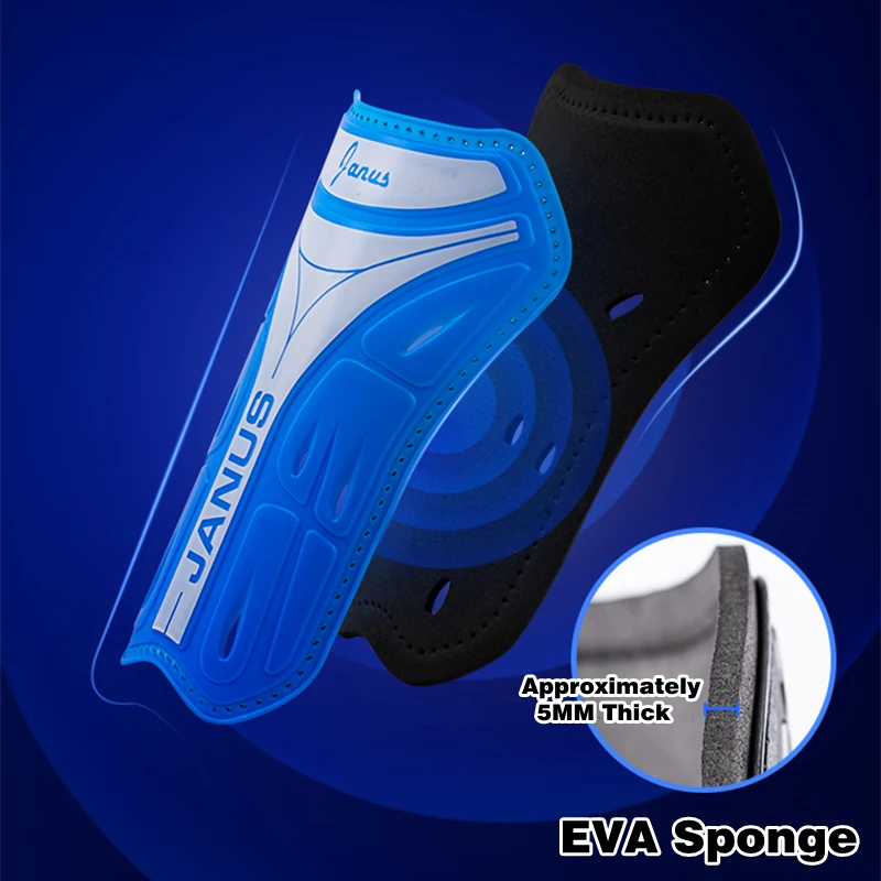 1 Pair Football Shin Pads EVA Sponge Futbol Soccer Shin Guard Breathable Football supplies L158