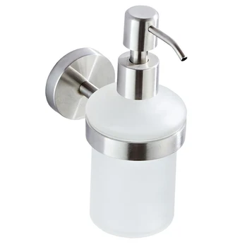 

Liquid Soap Dispenser Kitchen Wall Mounted Lotion Bottle Washroom Modern Shampoo Container Toilet Restaurant Stainless Steel