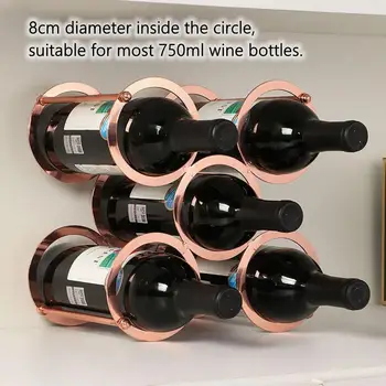 

Red Wine Beer Holder Rack Detachable 5 Bottles Wine Rack Display Holder Kitchen Bar Display Shelf Organizer Mount Bar Display