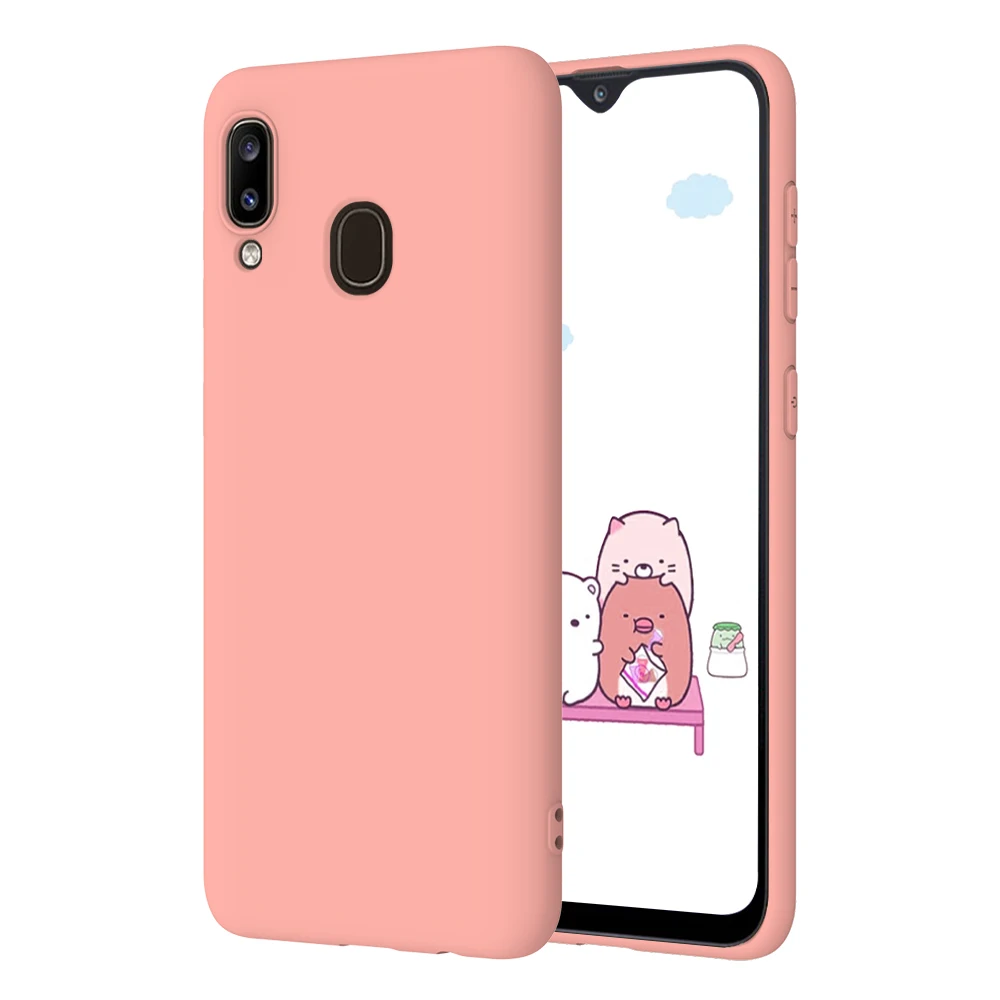 Soft Matte Silicone TPU Phone Case - Solid Color Protective Cover