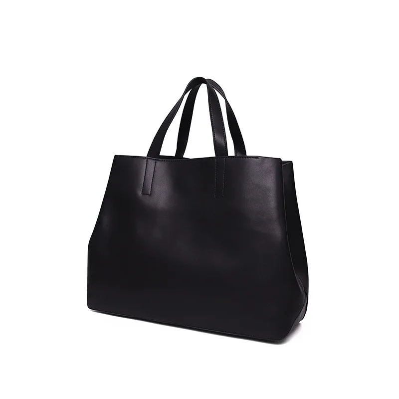 

WOMEN'S Bag 2018 Genuine Leather Stereo Genuine Leather Large Bag Fashion Western Style Simple Versatile Large-Volume