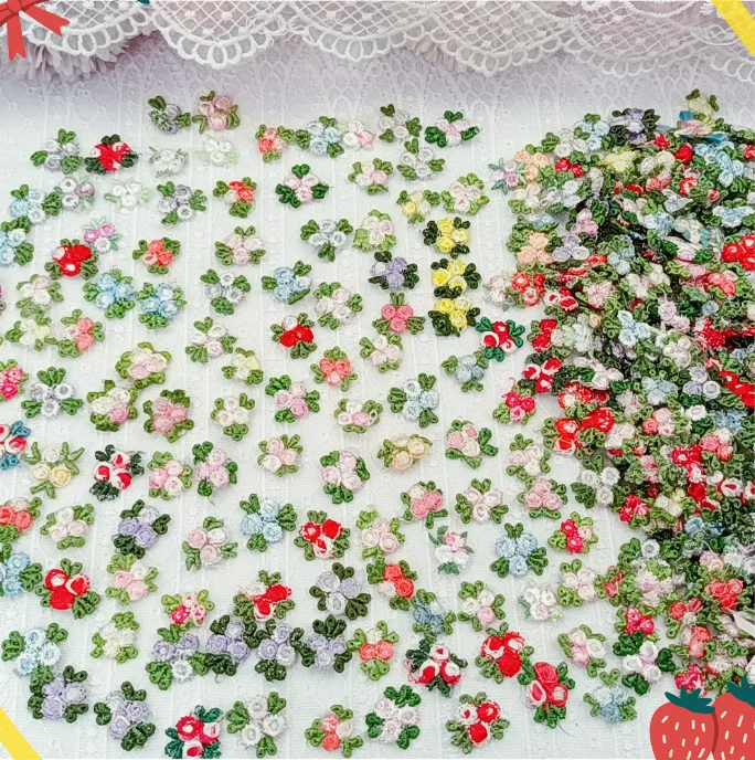 Lace Sewing Supplies Embroidered Floral Lace Patches 100 Pieces for Women