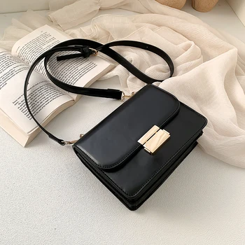 

Pu Leather Women Handbags Female Messenger Bags Ladies Shoulder Bags 2020 New Luxury Designer Fashion Solid Color Tofu Square