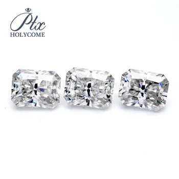 

Wholesale synthetic moissanite radiant cut 2ct 6*8mm EF color lab created diamond moissanite