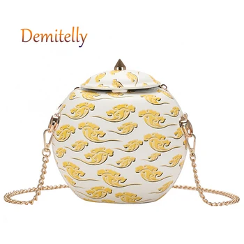 

Fashion Cylindrical Women's Handbag New Classical Cloud Cute One-shoulder Messenger Bag Luxury Brand Ladies Chain Totebag Wallet