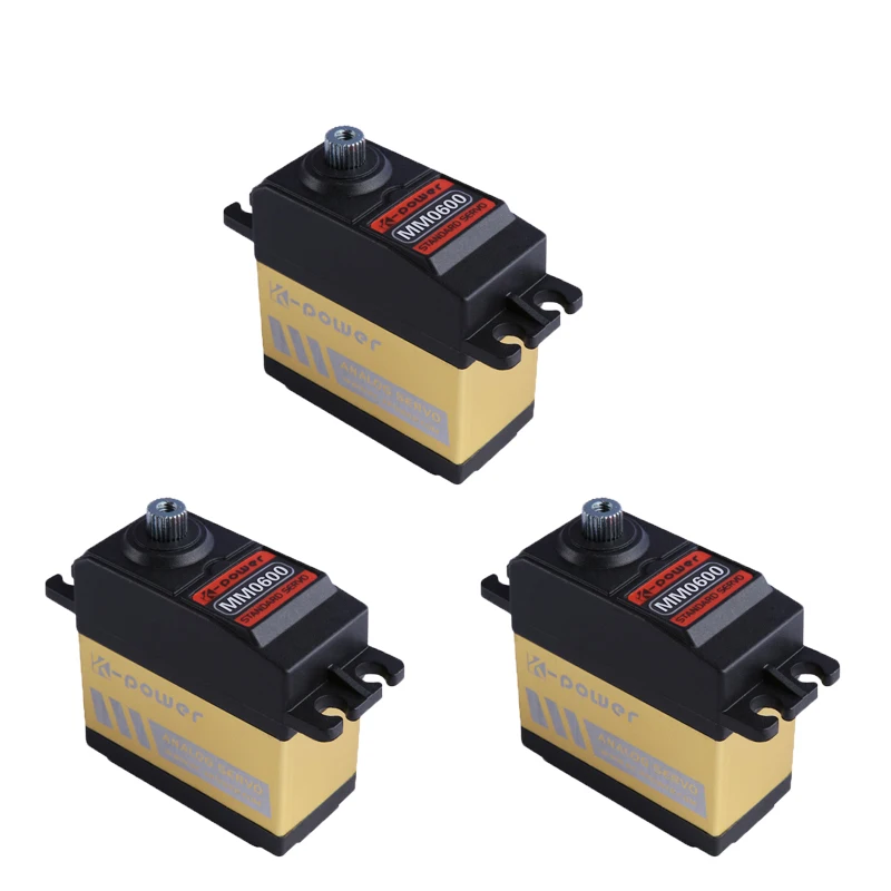 3pcs K-power MM0600 58G 6.5KG Torque Analog Standard Micro Servo Motor For RC Robot/ Airplane/Car/Boat/Retract Landing Gear | Игрушки и