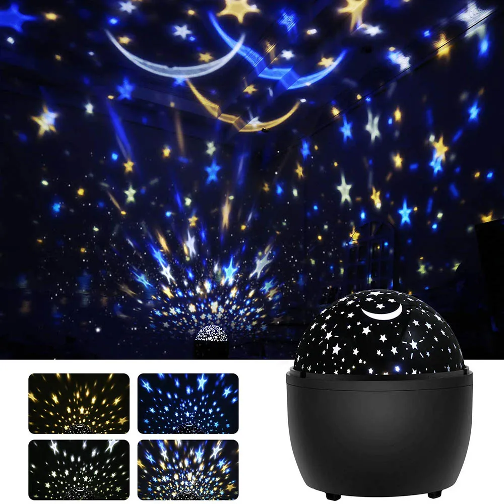 

Starry Sky Projector LED Projector Star Moon Night Light Birthday Gift Nightlight Lamp For Children Kids Baby Bedroom Decoration