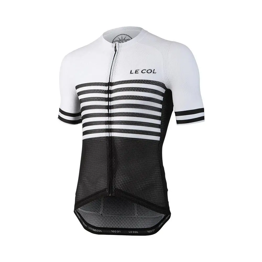 Высококачественная сетчатая ткань с коротким рукавом PRO TEAM AERO le col Велоспорт Джерси велосипед Крест Ropa велосипед одежда производитель