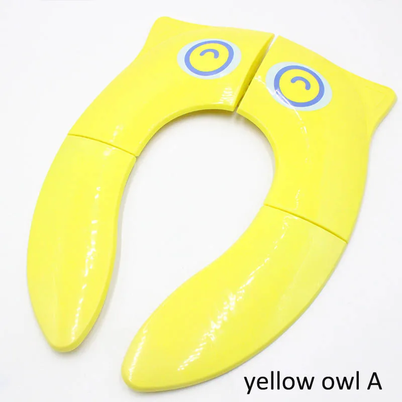 yellow owl A 1 шт., детский нескользящий коврик для горшка, портативный, для младенцев, малышей, для унитаза, для обучения, чехол для сиденья, подушка для детского горшка, Подушка для стула - Цвет: yellow owl A