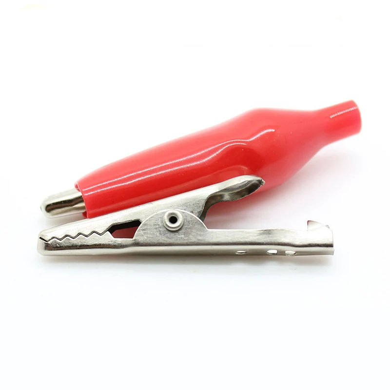 20pcs 28MM Metal Alligator Clip Crocodile Electrical Clamp Testing Probe Meter with Plastic Boot Car Auto Battery Alligator Clips