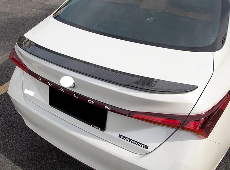 Для Toyota Avalon XX50 углеродное волокно стиль боковой спойлер для Заднего ветрового стекла крышка отделка молдингом ободок Стайлинг