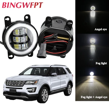 

For Ford Explorer 2011 2012 2013 2014 Car LED Lamp H11 Fog Light Angel Eye Daytime Running Light DRL For EcoSport 2013-2016