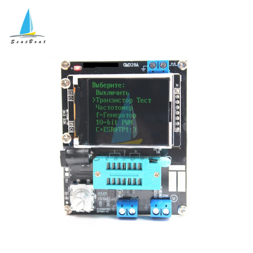 2021 Nuovo Gm328A Transistor Tester Diodo Capacità Esr Misuratore Di Frequenza Di Tensione Pwm Generatore Di Segnali Ad Onda Quadra Saldatura