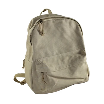 

Women Men Large Capacity Mobile Phone Zipper Canvas Backpack Solid Laptop Gift Casual Rucksack Key Adjustable Strap Fashion