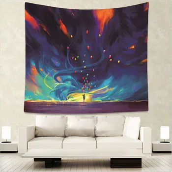 

Bohemian Mandala Printed Polyester Tapestry Wall Hanging For Decorate Home Living Room Bedroom Office