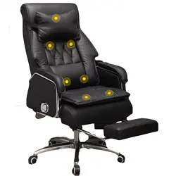 Высококачественное удобное кресло Boss Poltrona Live Эргономика колесо из воловьей кожи с подставкой для ног вращается массажное кресло для офиса