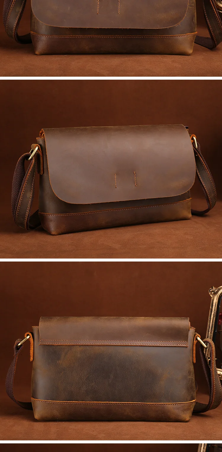 Executive Express Leather Messenger Bag