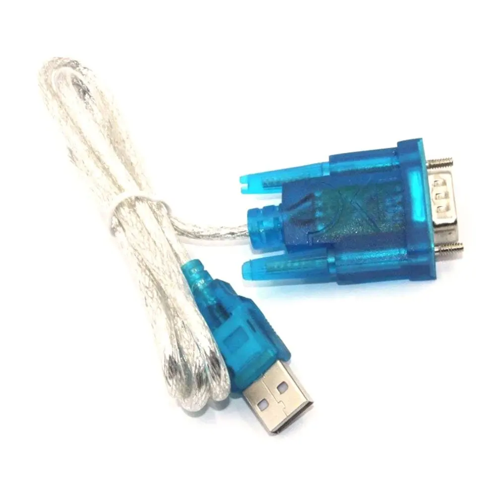 HL-340 USB к последовательному кабелю без кристаллов USB к RS232 последовательному порту 9 Pin DB9 Кабель последовательный com-порт адаптер конвертер синий