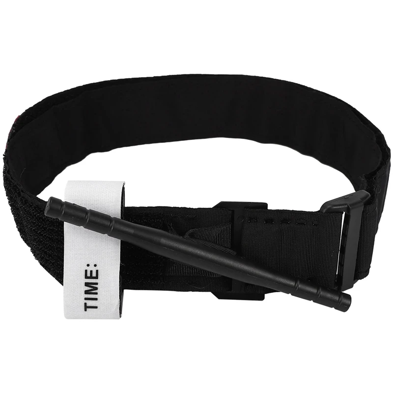 

Tourniquet Emergency Outdoors Spinning One-Handed Medical First Aid Equipment, Black, 2 Piece