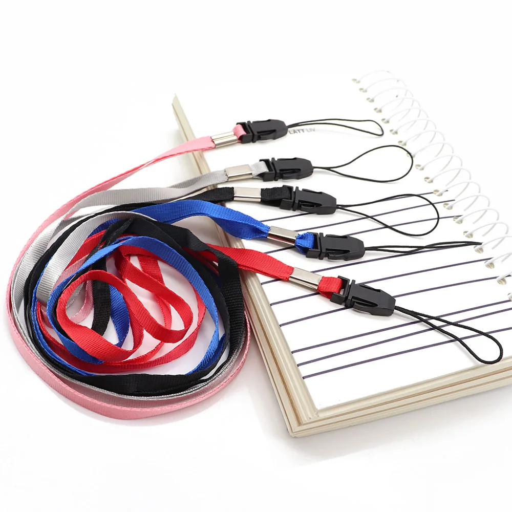ID 패스 카드 배지 체육관 키, 휴대폰 USB 홀더, DIY 행잉 로프, 라리아트 끈, 목 스트랩, 100 개