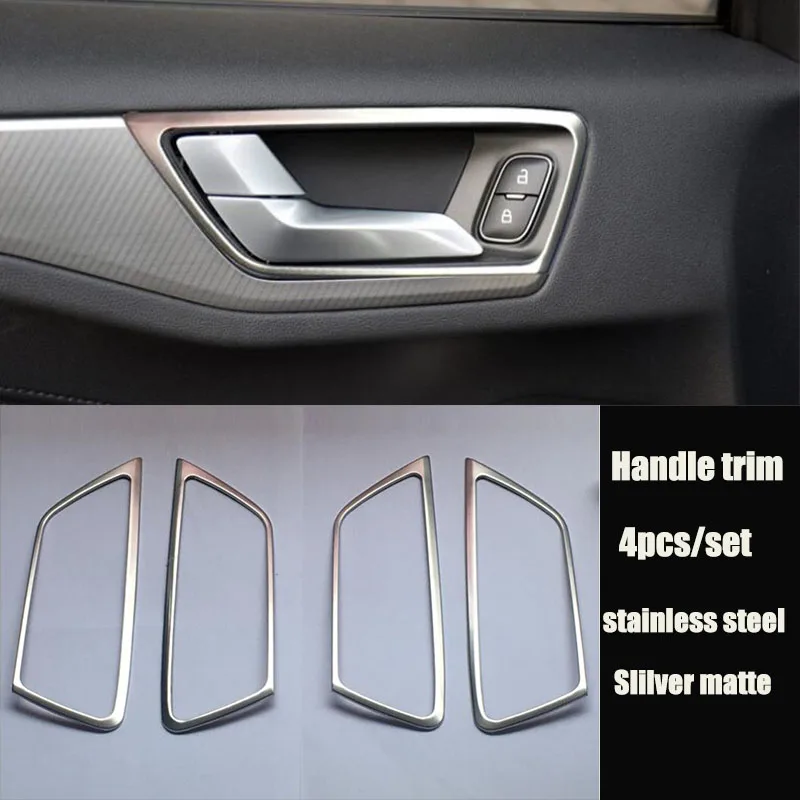 Аксессуары для стайлинга автомобилей, декоративная накладка для внутренней ручки, декоративная наклейка, чехол для Ford Focus 3 4 mk3 Sedan Hatchback 2012