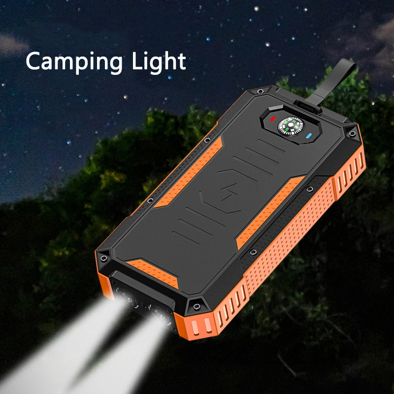 power bank power bank 50000mAh Wireless Solar Power Bank for iPhone 12 11 Huawei Xiaomi Poverbank 22.5W Fast Charger Wireless Fast Charging Powerbank usb power bank