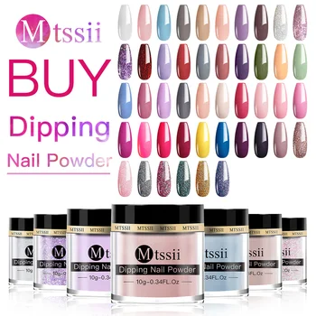 

Holographic Nail Dipping Power Set Nail Powders Shining Glitter Pigment Dust Dry Chrome Powder for Nails Art Gel Decoration