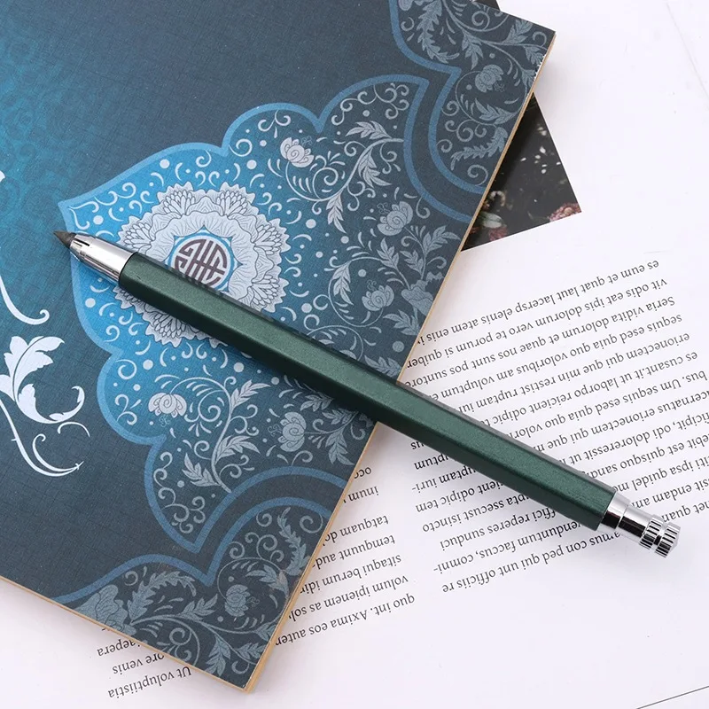 2.0 / 3.0 4.0 5.6mm Automatic Pencil Metal and Plastic Pen Body Drawing Pencils Hexagonal Holder | Канцтовары для офиса и дома