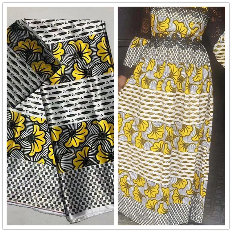 

Latest Nigerian Silk Chiffon Fabrics 2 Yards High Quality African Lace Fabric 4 Yards French Silk Prints Lace For Sewing Clothes