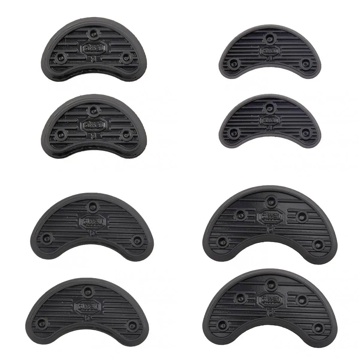 4Pair 4-Size Footful Rubber HEEL Savers TOE PLATES TAPS DIY Shoe Repair Supplies