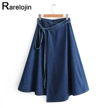 Spring autumn skirt new women fashion skirt high waist women skirt tide wild denim skirt female midi skirt womens skirt clothes