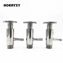 1/" наружная резьба санитарный пробный клапан DN15 из нержавеющей стали SUS304 эллиптический Пробоотборный клапан для пищевой медицины