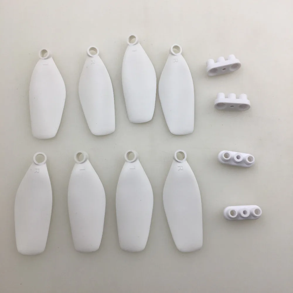 Simtoo Fairy Air Foldable Pocket GPS RC Drone XT175 Spare Parts Blade Propeller Props (8pcs Propeller+ 4pcs Clip)